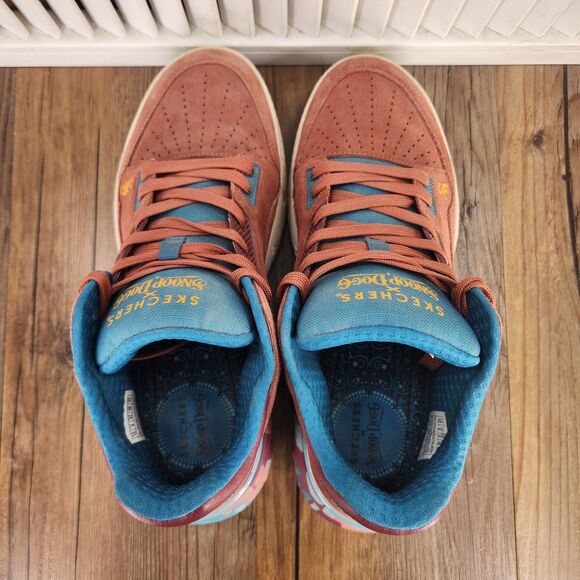 Skechers x Snoop Dogg Sizzle Buckets Blazed Trails Mens Size 10 Rust Suede Shoes - Picture 6 of 10